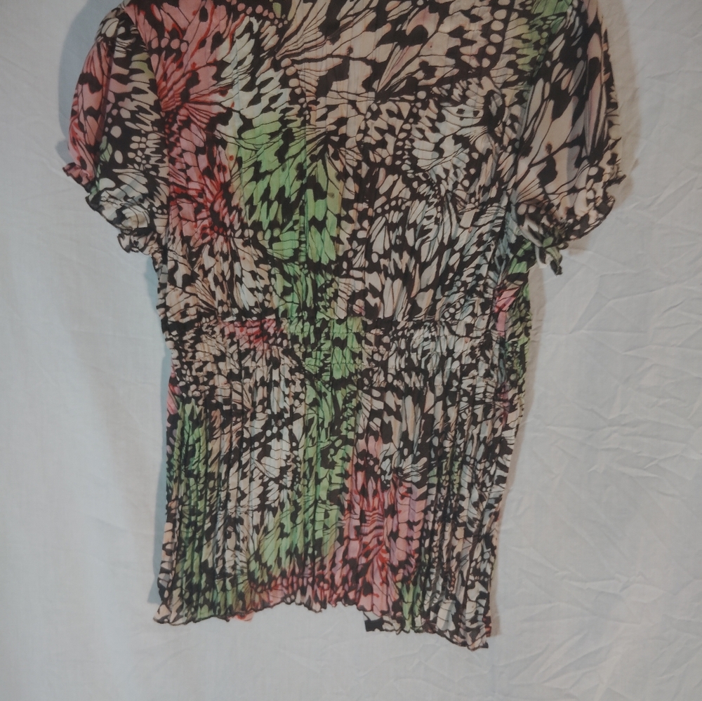 New directions colorful blouse